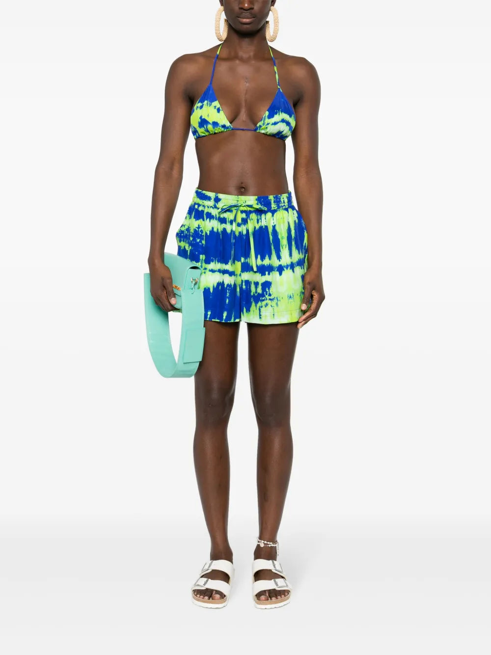 Tie-Dye Silk Shorts