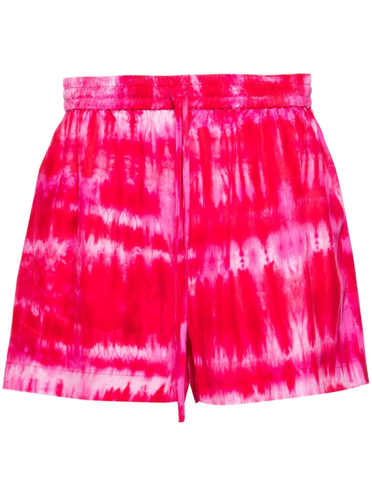 Tie-Dye Silk Shorts