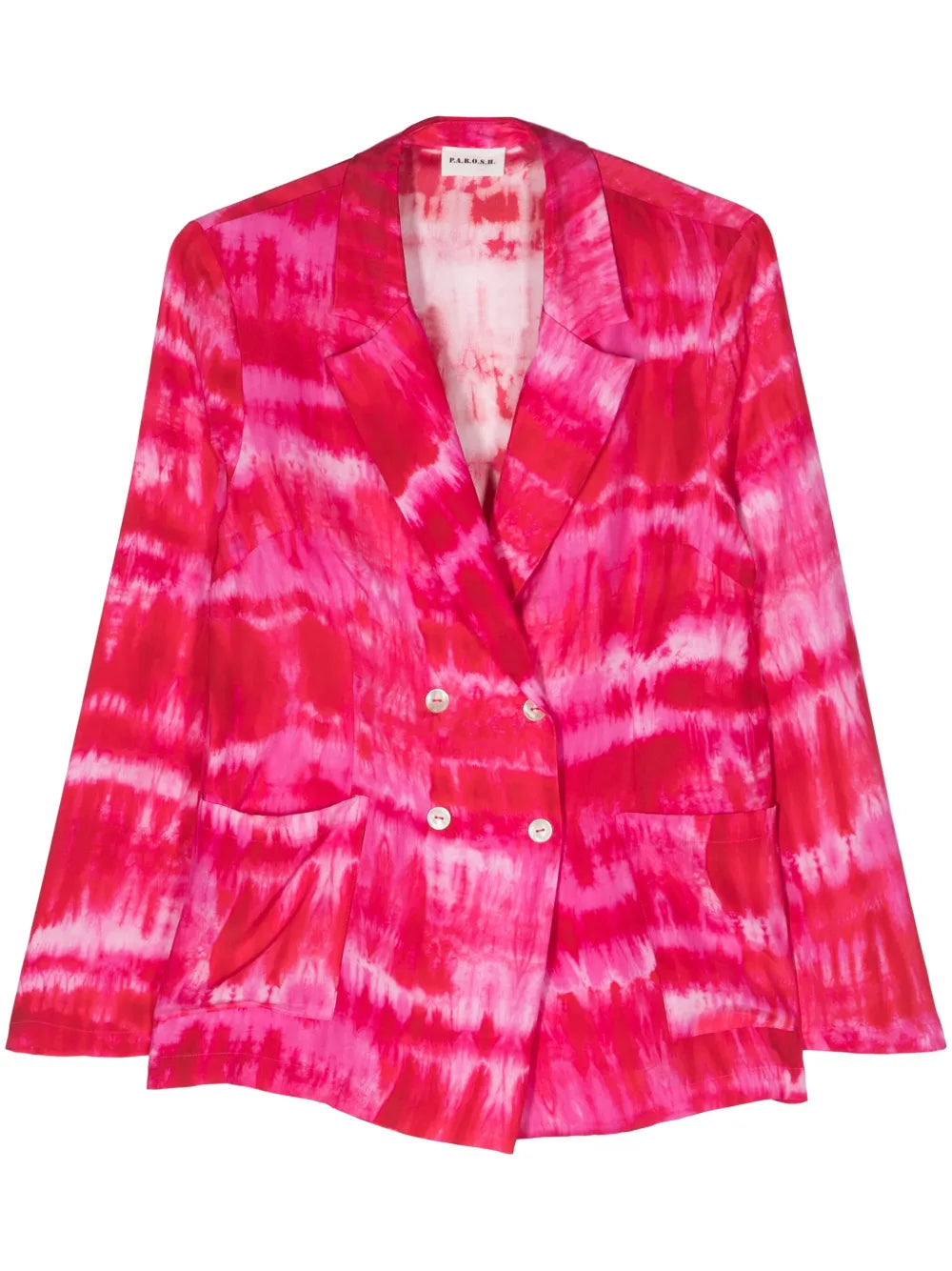 Tie-Dye Double-Breasted Blazer