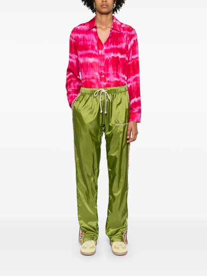 Tie-Dye Silk Shirtdress