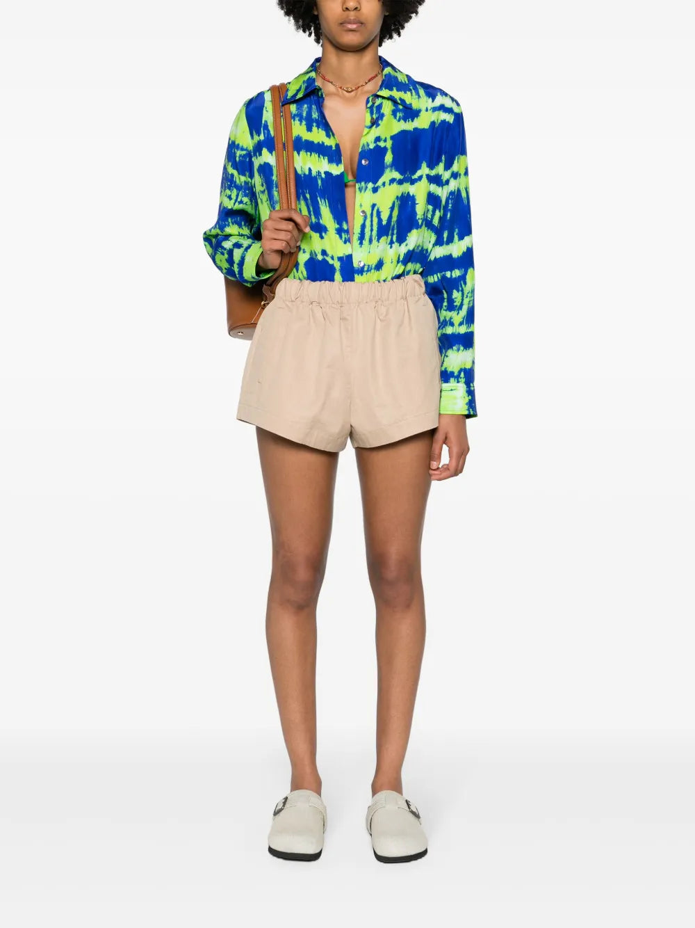 Savage Silk Shirt Minidress