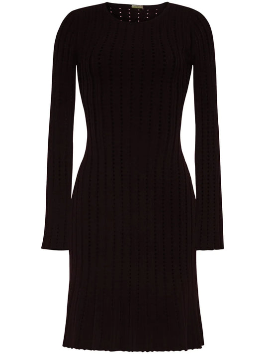 Pointelle-Knit Minidress