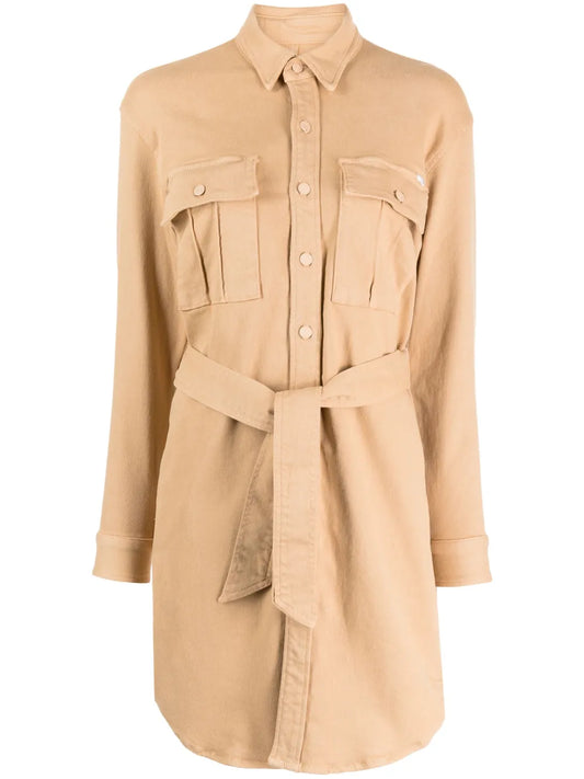 The Cadet Belted Cotton-Blend Minidress
