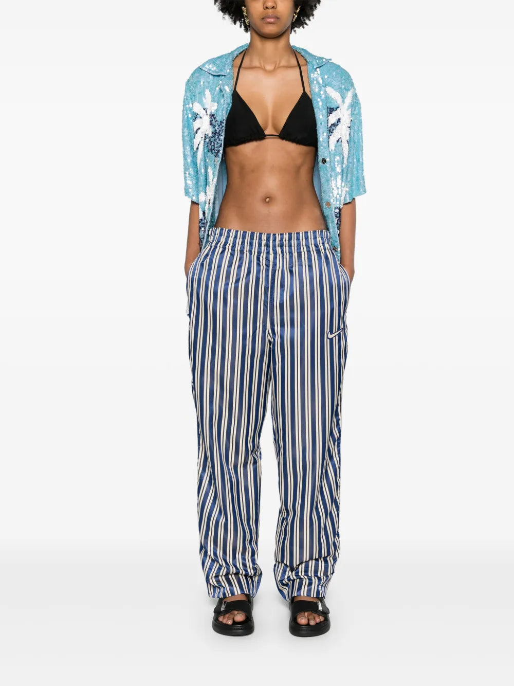 Halterneck Silk Bra Top