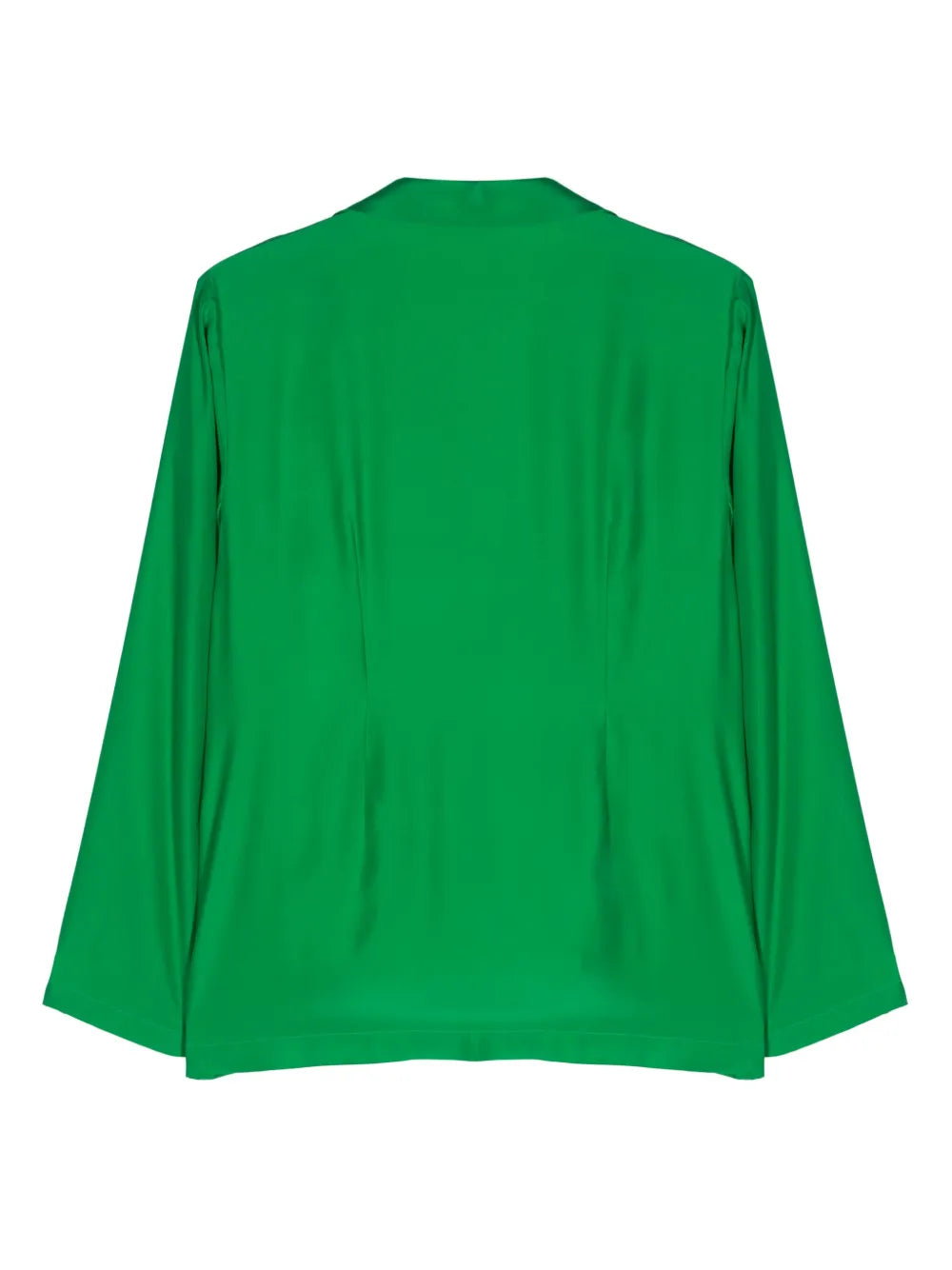 Double-Breasted Silk Blazer