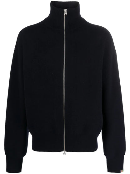 Zipped Cashmere Cardigan