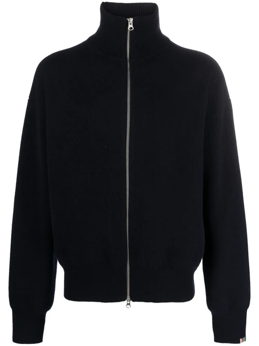 Zipped Cashmere Cardigan