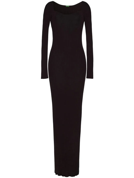 Florentine Ribbed-Knit Maxi Dress