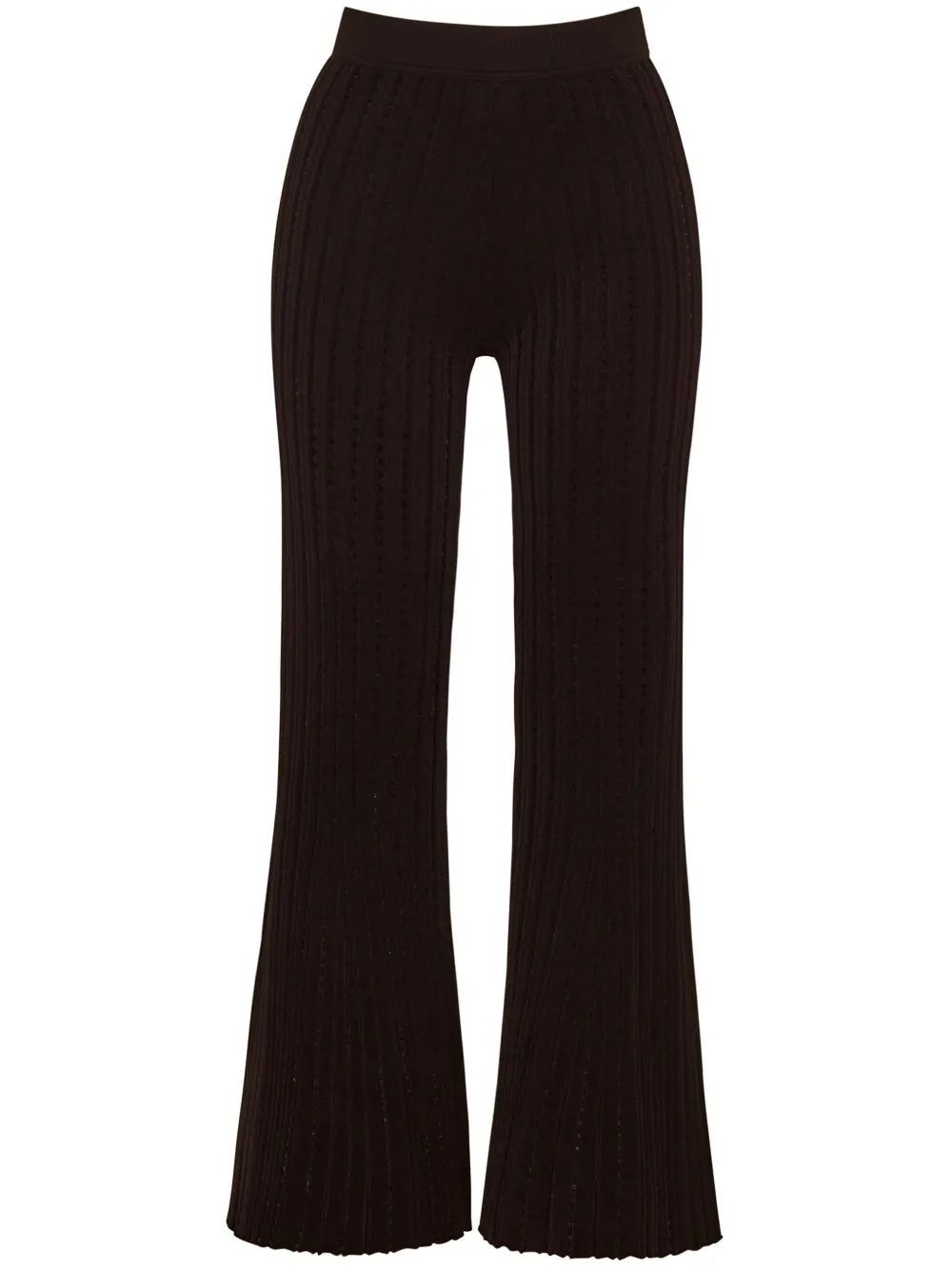 Pointelle Knit Cropped Trousers