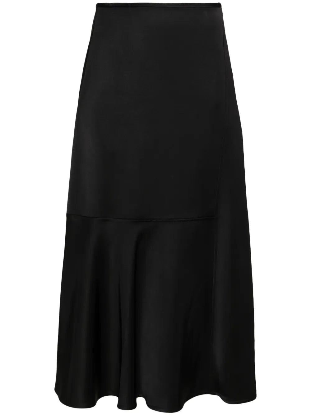 High-Waisted Panelled Midi Skirt