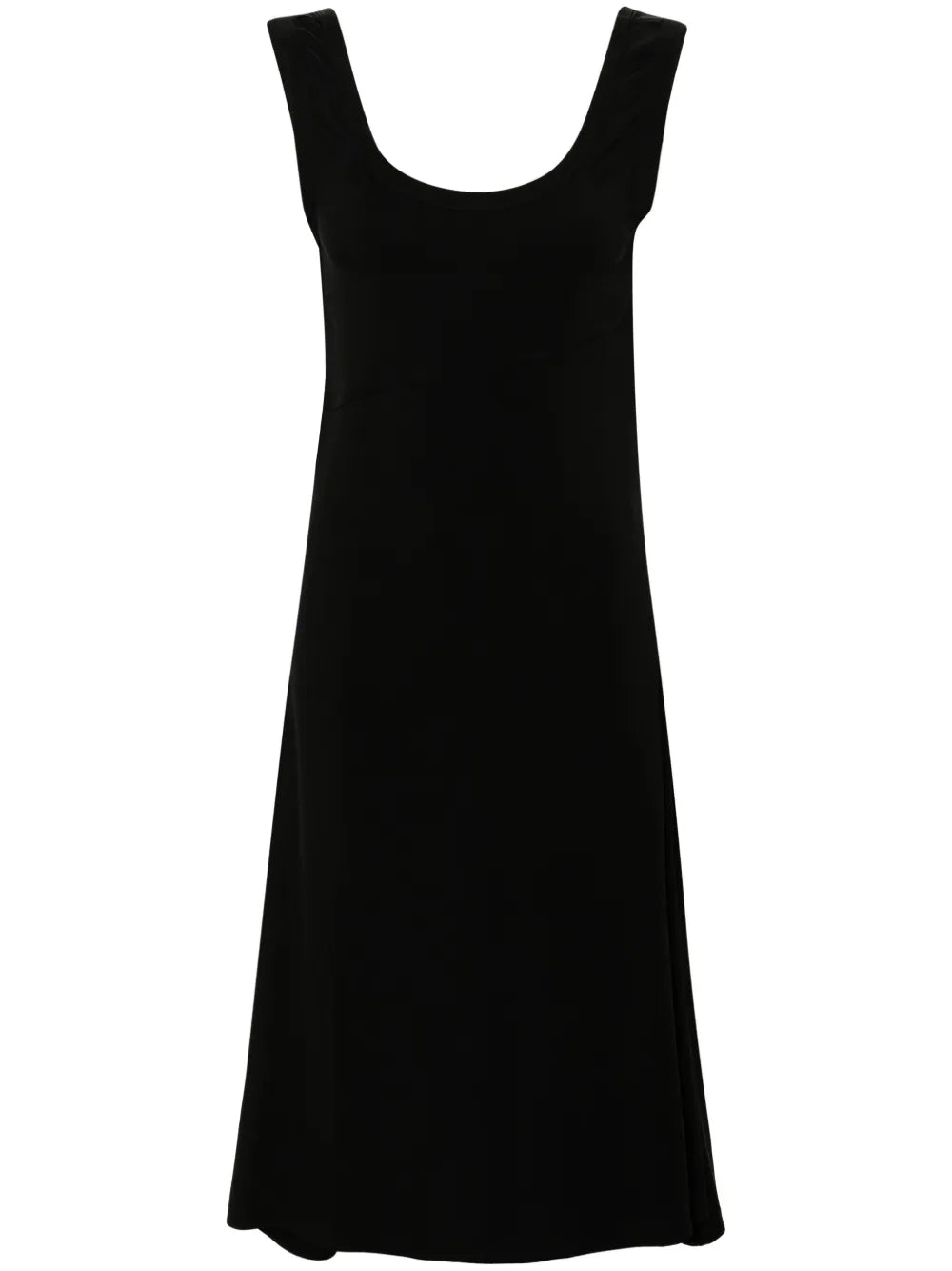 Scoop-Neck Midi Dress