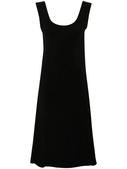 Scoop-Neck Midi Dress