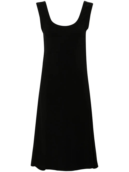 Scoop-Neck Midi Dress