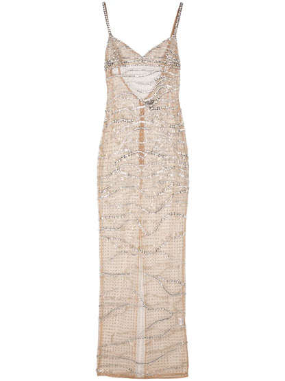 Citrine Gem-Embellished Dress