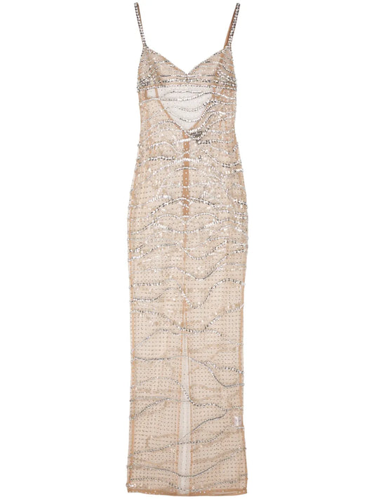Citrine Gem-Embellished Dress