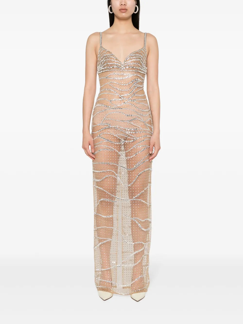 Citrine Gem-Embellished Dress
