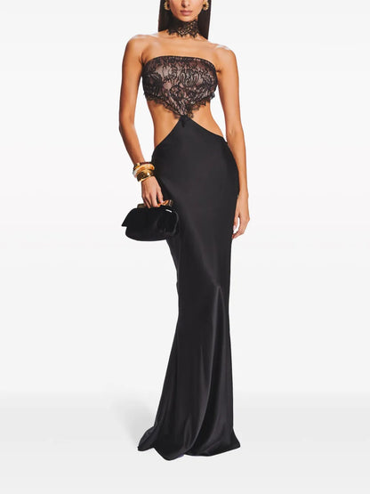 Lucie Lace Cut-Out Gown