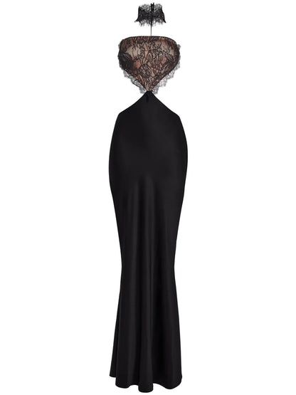 Lucie Lace Cut-Out Gown