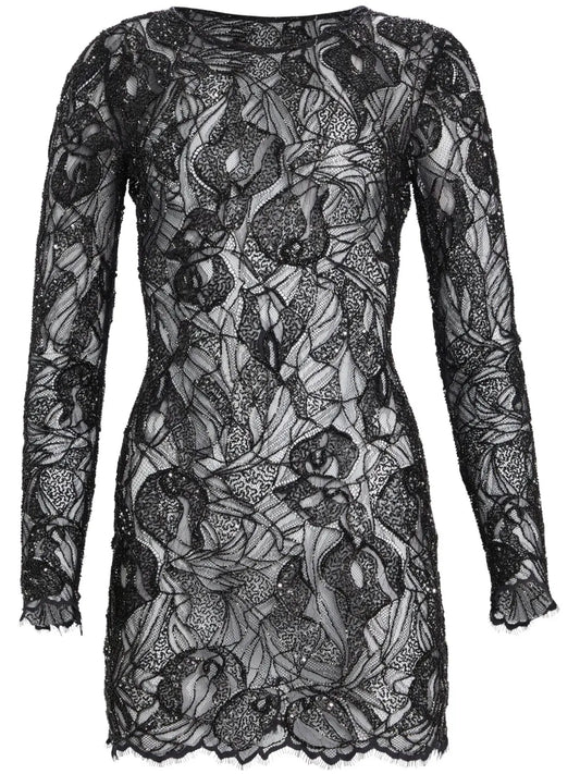 Kennedy Embellished-Lace Minidress