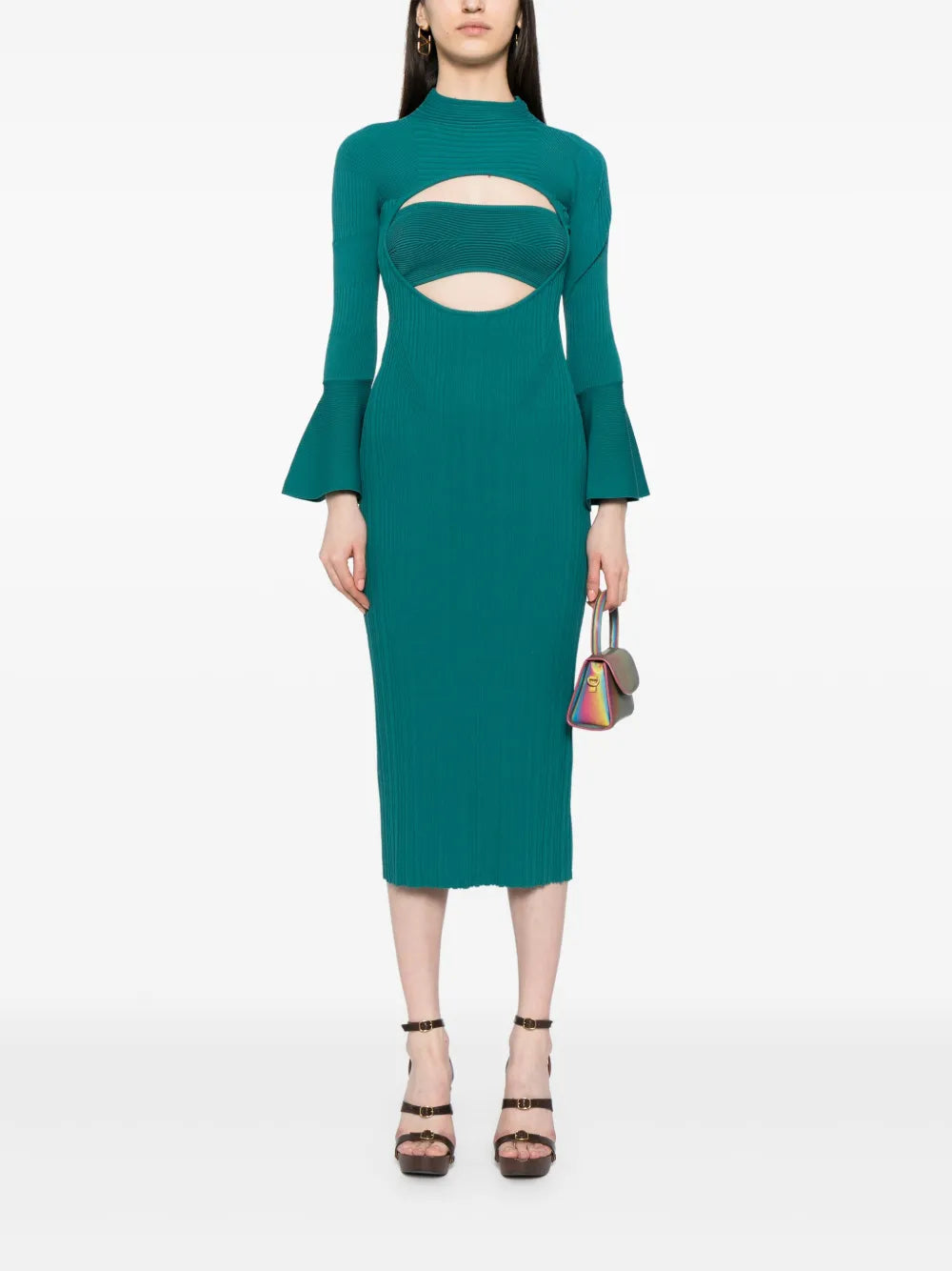 Layered Cut-Out Dress