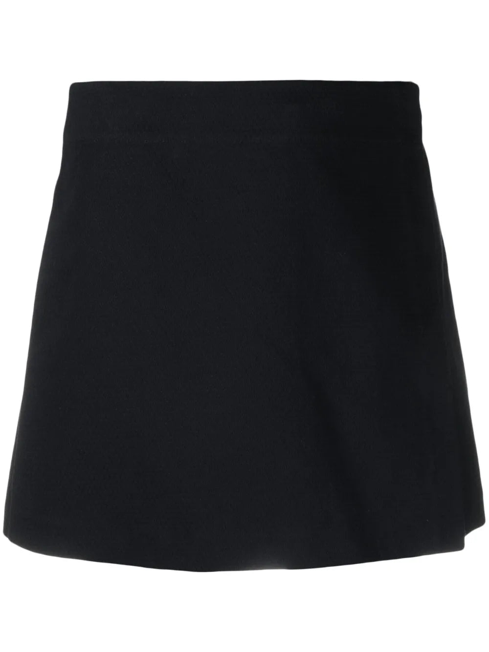 Layered Cotton Miniskirt
