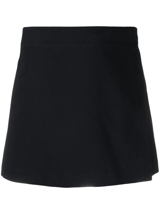 Layered Cotton Miniskirt