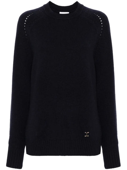 Marcie-Plaque Cashmere Blend Jumper