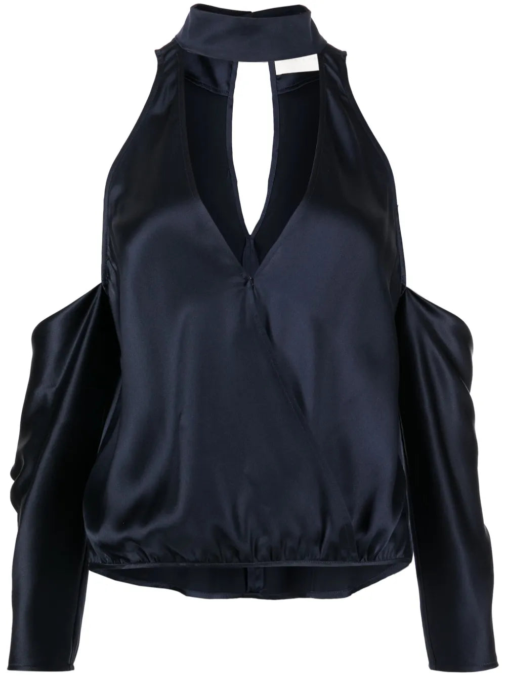Cut-Out Silk Blouse