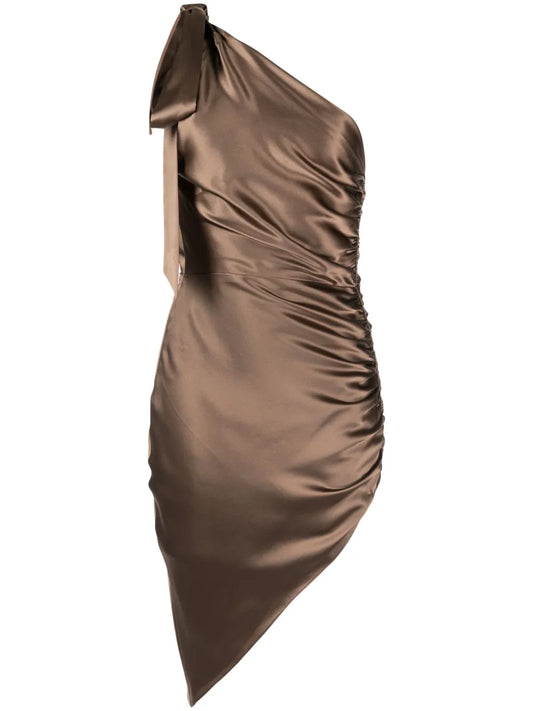 Asymmetric Silk Dress