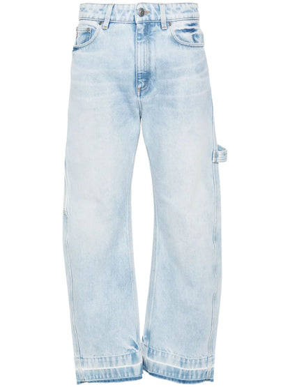 Mid-Rise Tapered-Leg Jeans