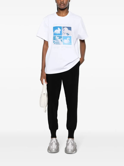 Elasticated Slim-Cut Track Pants