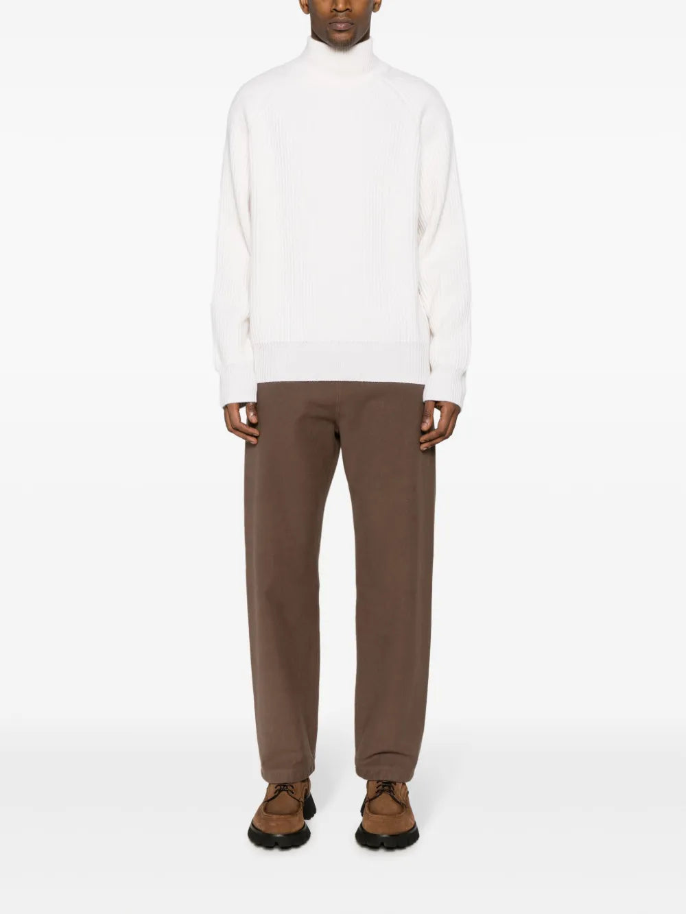 Ribbed Organic Cashmere Jumper