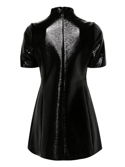 Cut-Out Polished-Finish Minidress