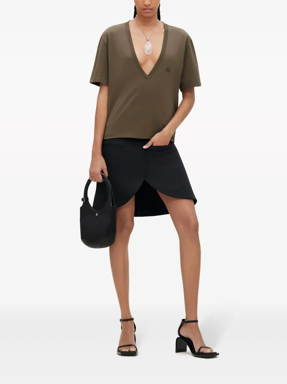 Logo-Appliqué Cropped T-Shirt