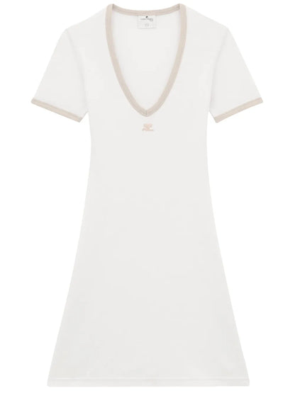 Logo-Patch Mini Dress