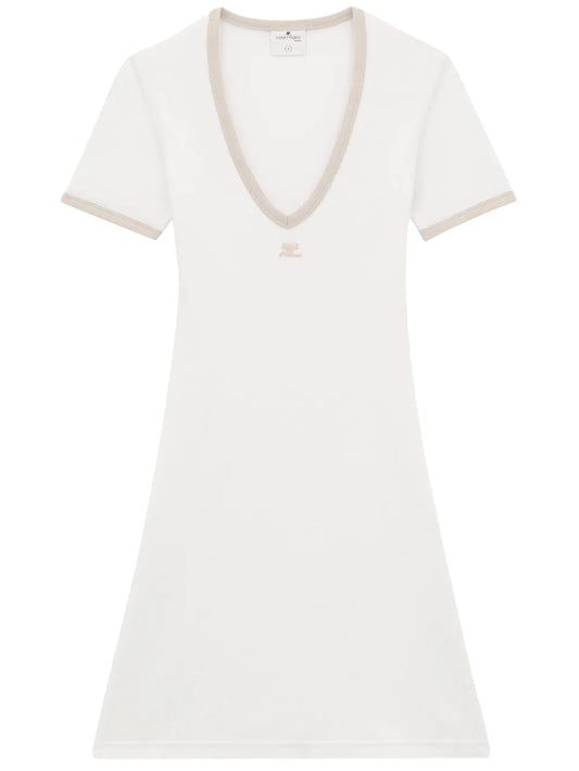 Logo-Patch Mini Dress