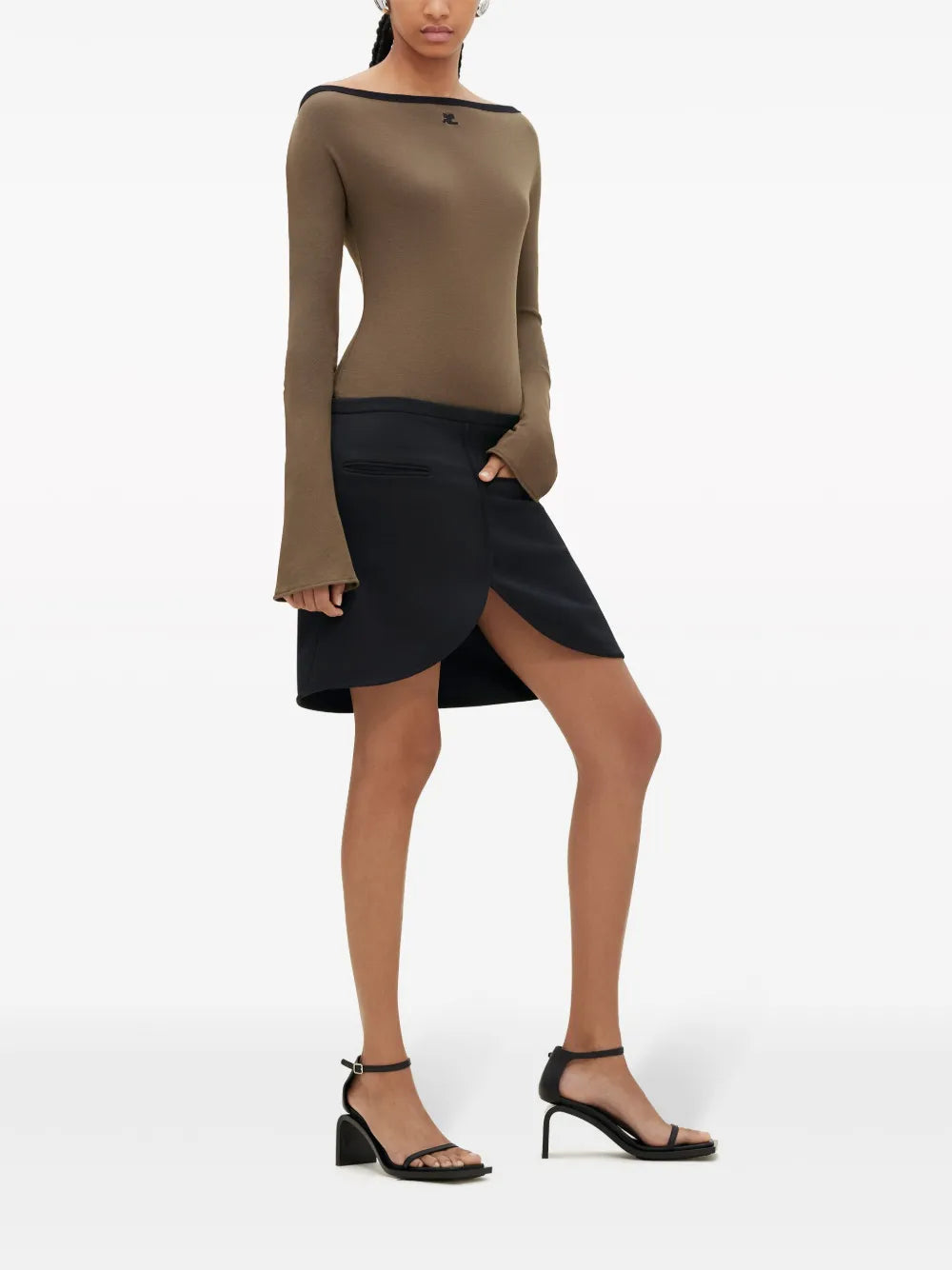 Boat-Neck Cotton Top