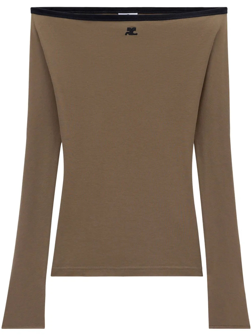 Boat-Neck Cotton Top
