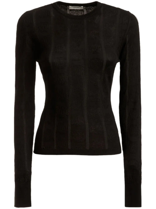 Patterned Intarsia-Knit Jumper