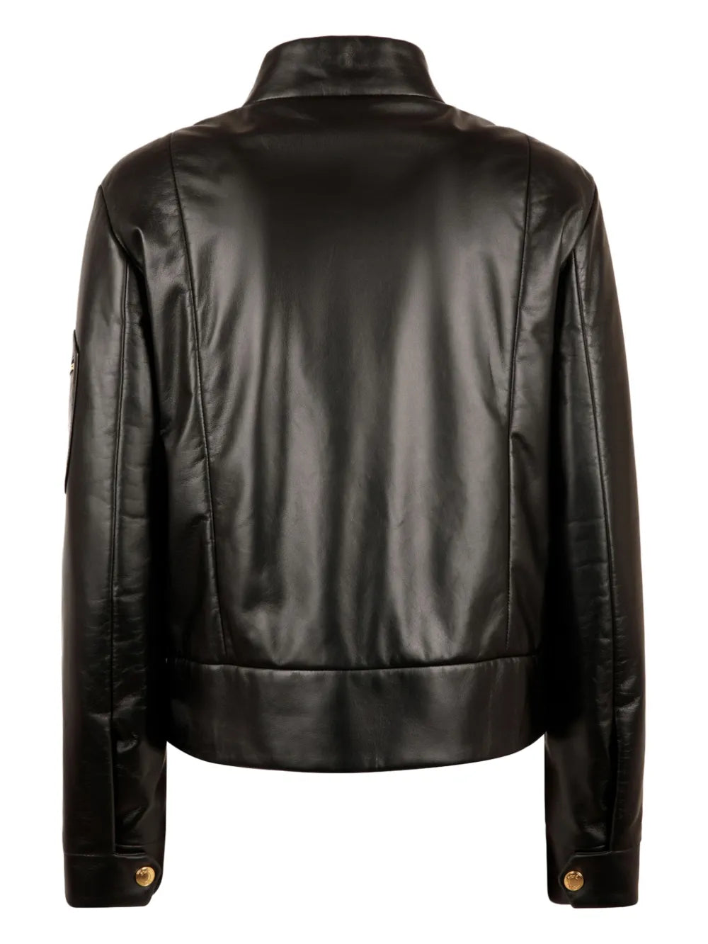Quilted Leather Biker Jacket