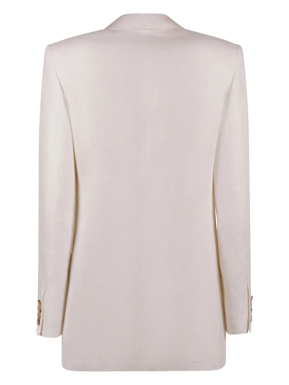 Double-Breasted Linen Blazer
