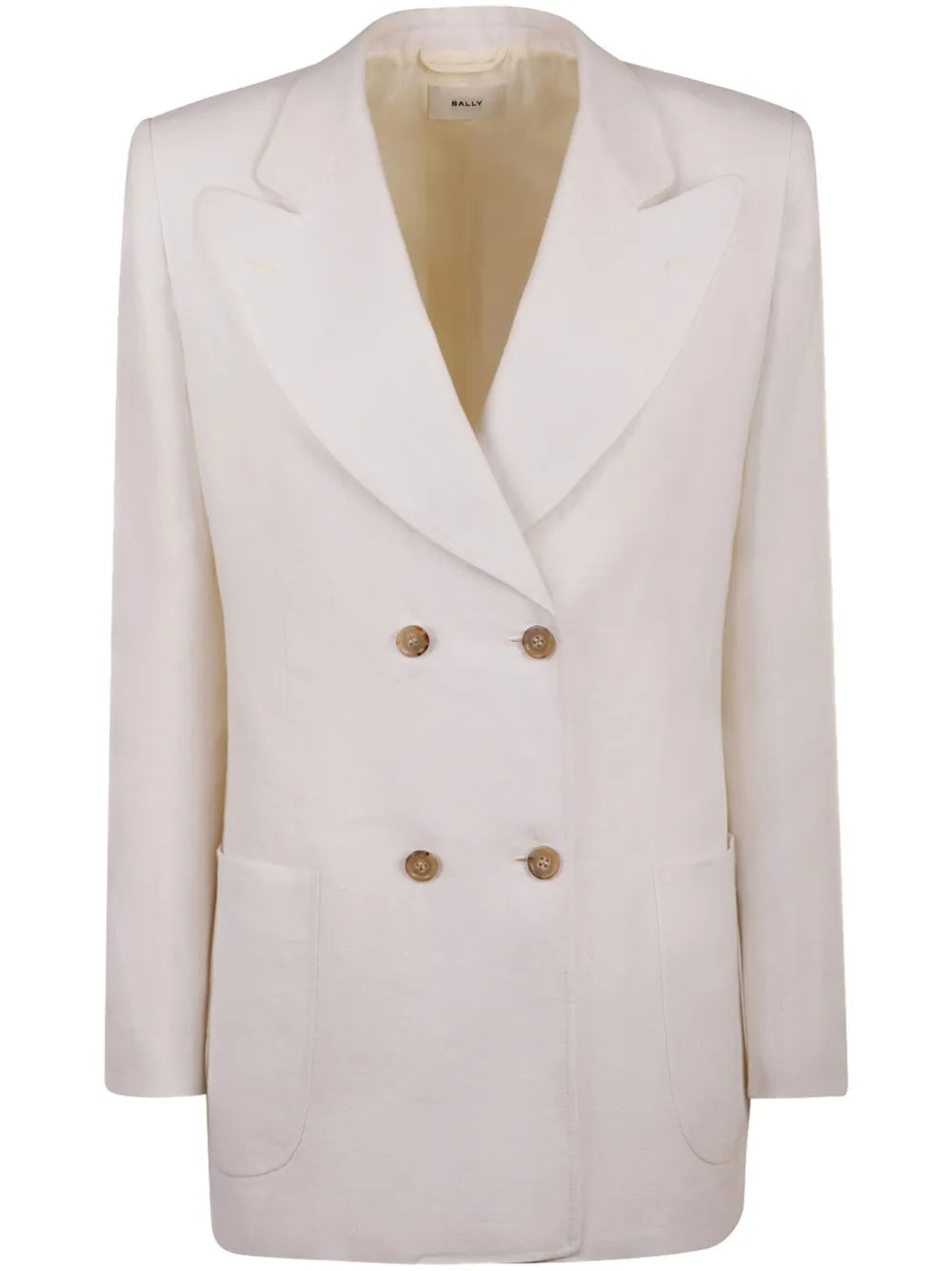 Double-Breasted Linen Blazer