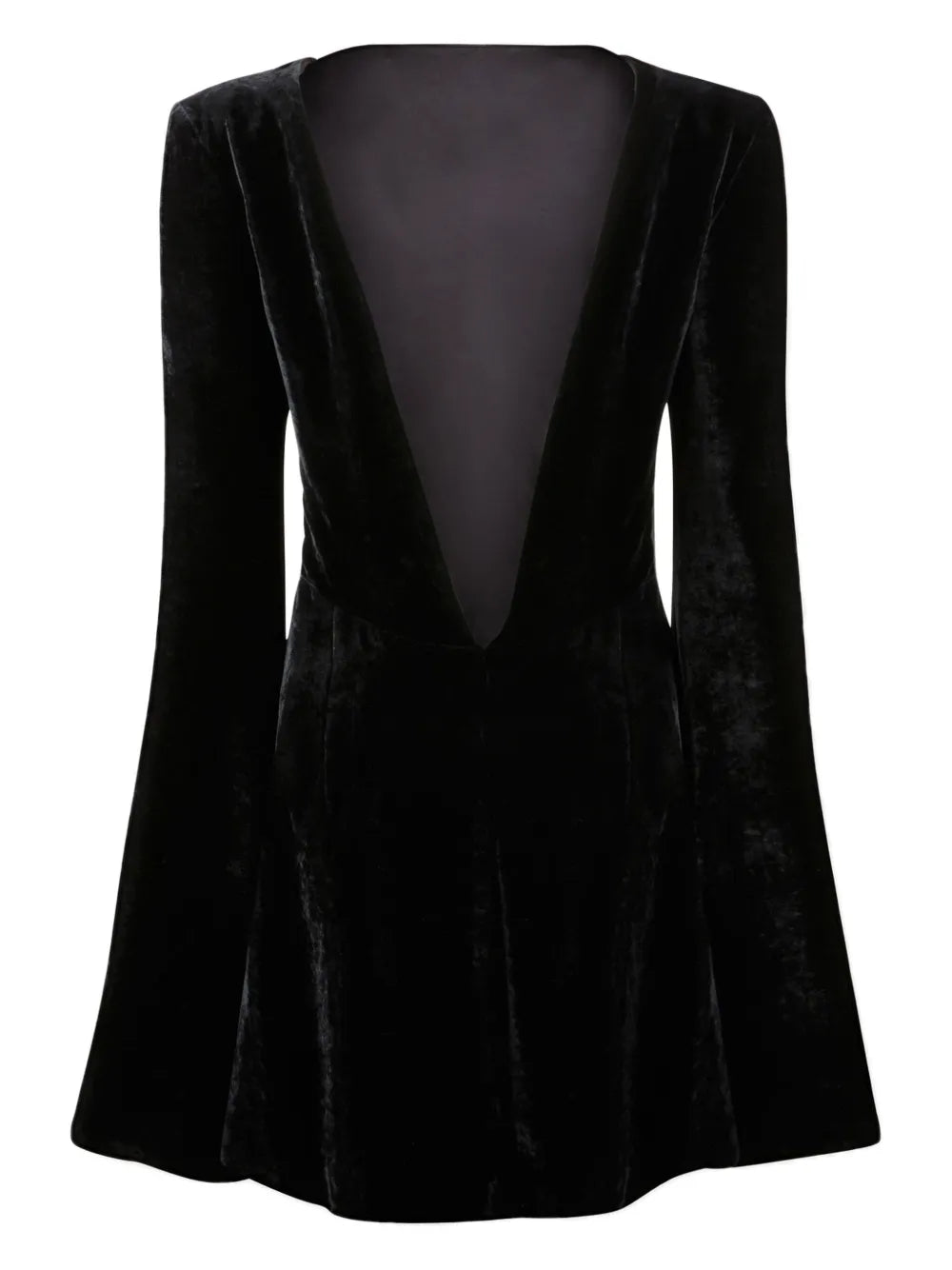 V-Back Velvet Minidress
