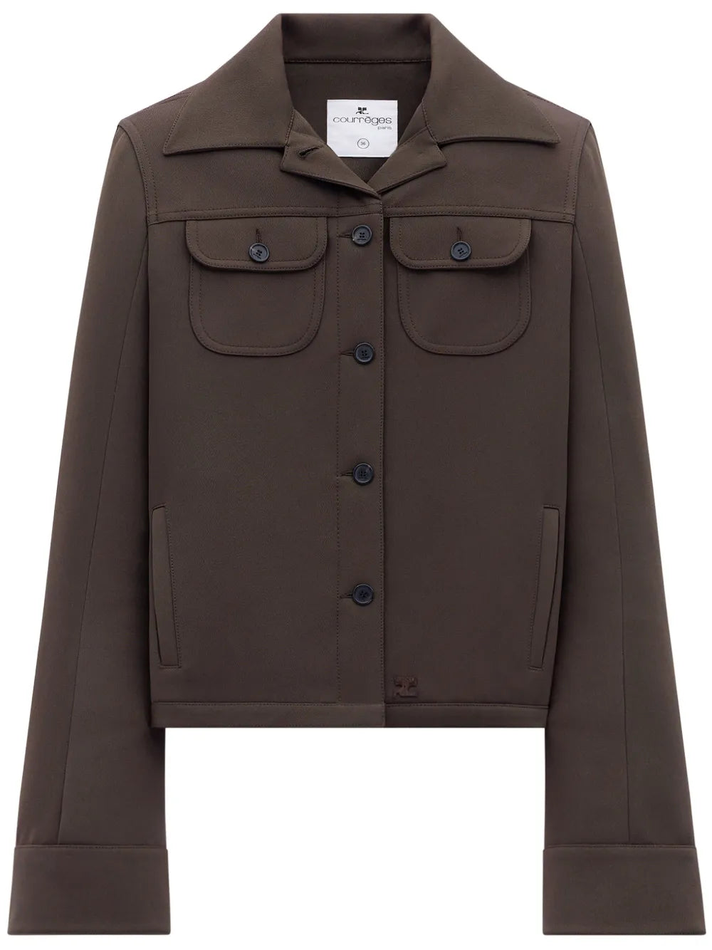 Single-Breasted Twill Jacket