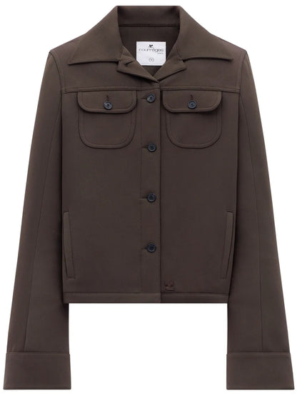 Single-Breasted Twill Jacket