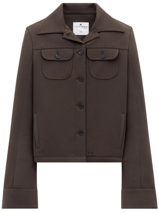 Single-Breasted Twill Jacket