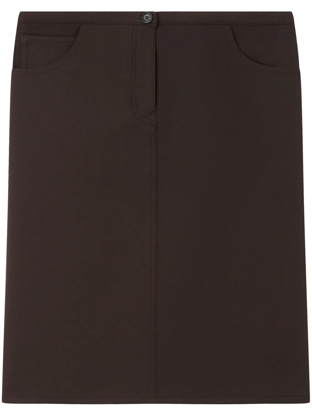 Low-Waist Midi Skirt