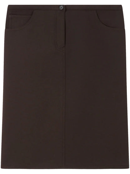 Low-Waist Midi Skirt
