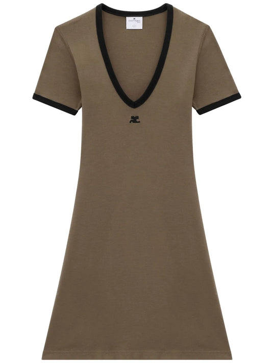 V-Neck Minidress