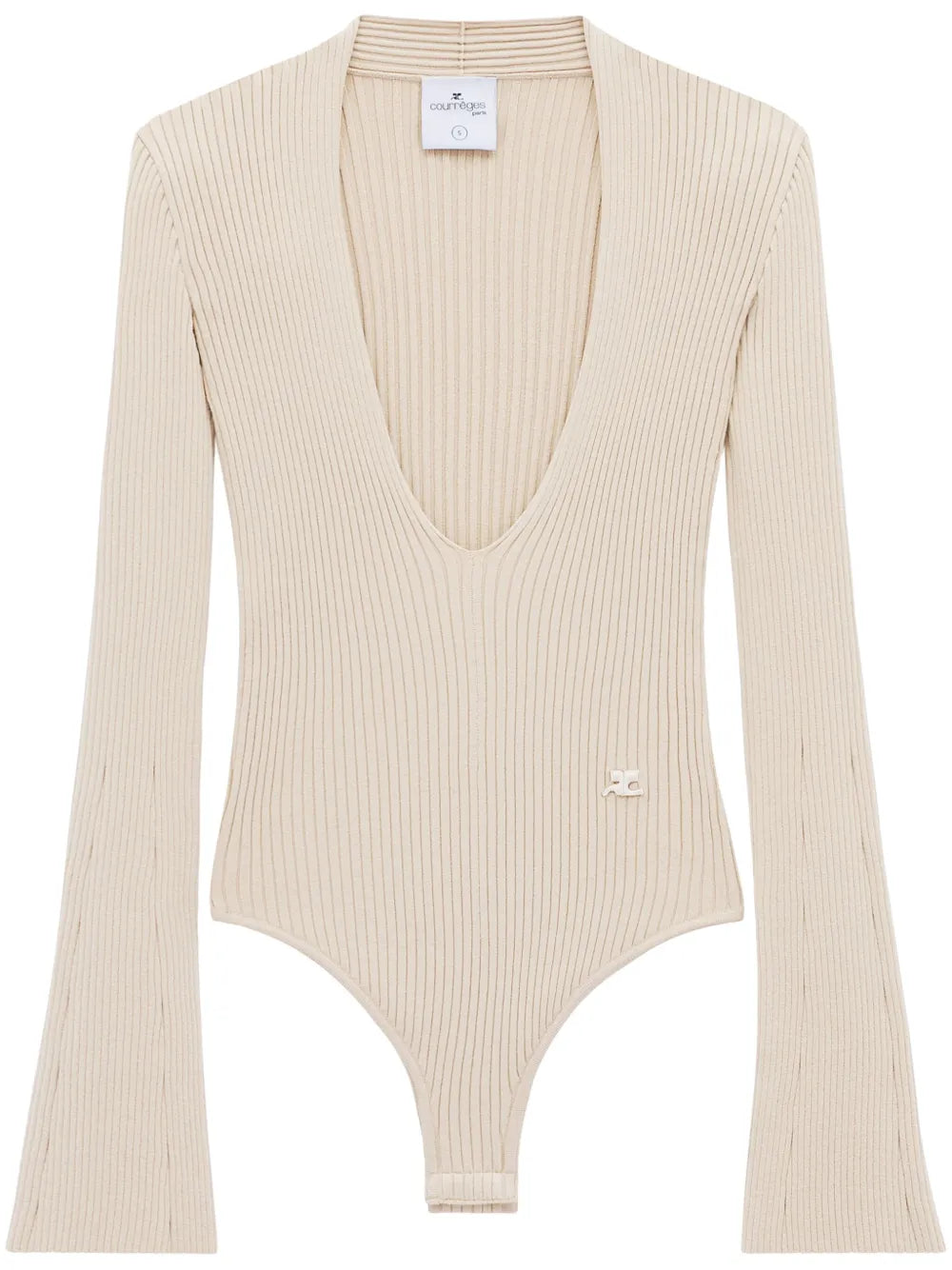 Ribbed-Knit Bodysuit